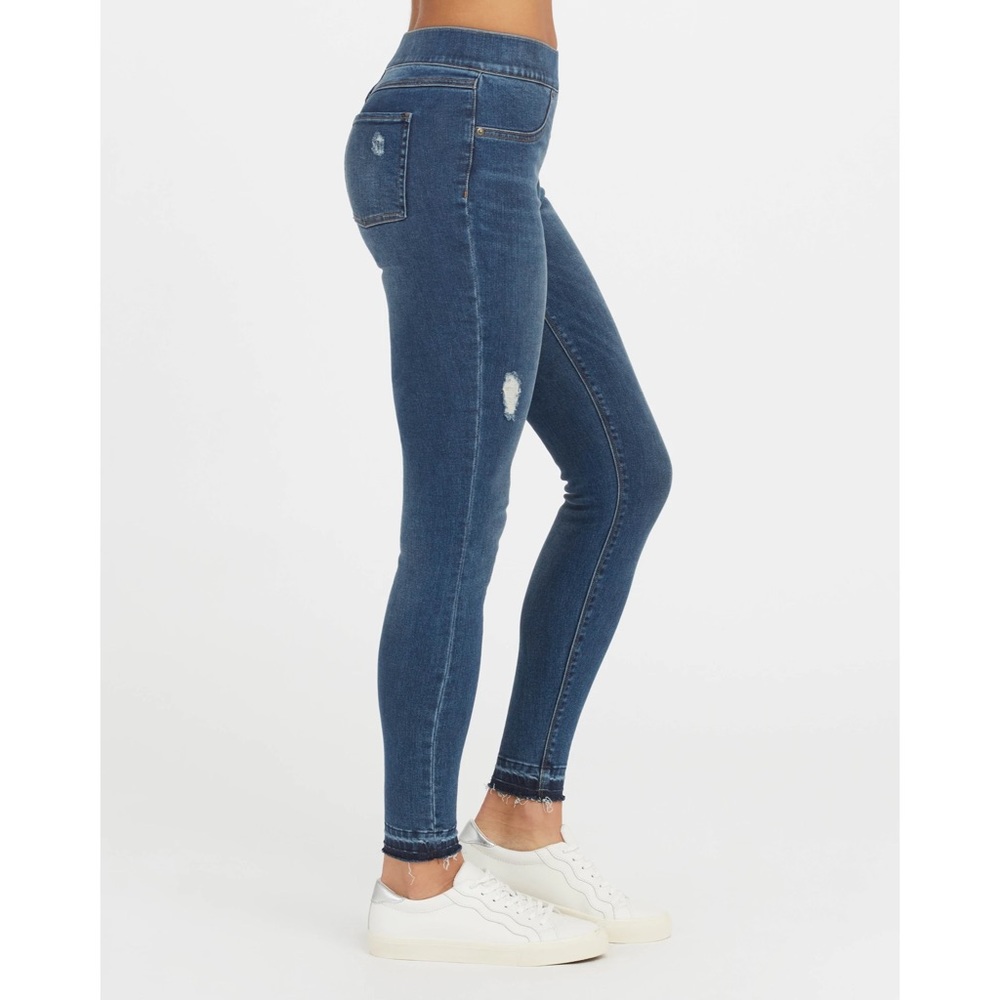 SPANX | Distressed Ankle Skinny Jeans - Picture 3 of 7